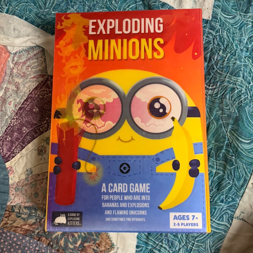 I am selling a Exploding Minions card game.